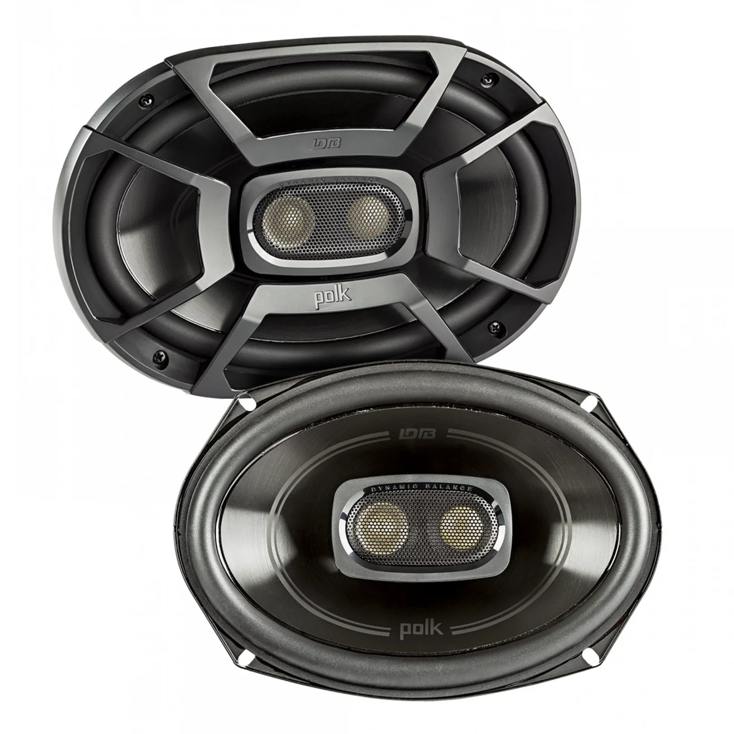 2 Pairs (QTY 4) of Polk DB692 6x9" 450W 3-Way Car Boat Coaxial Stereo Audio Marine Speakers