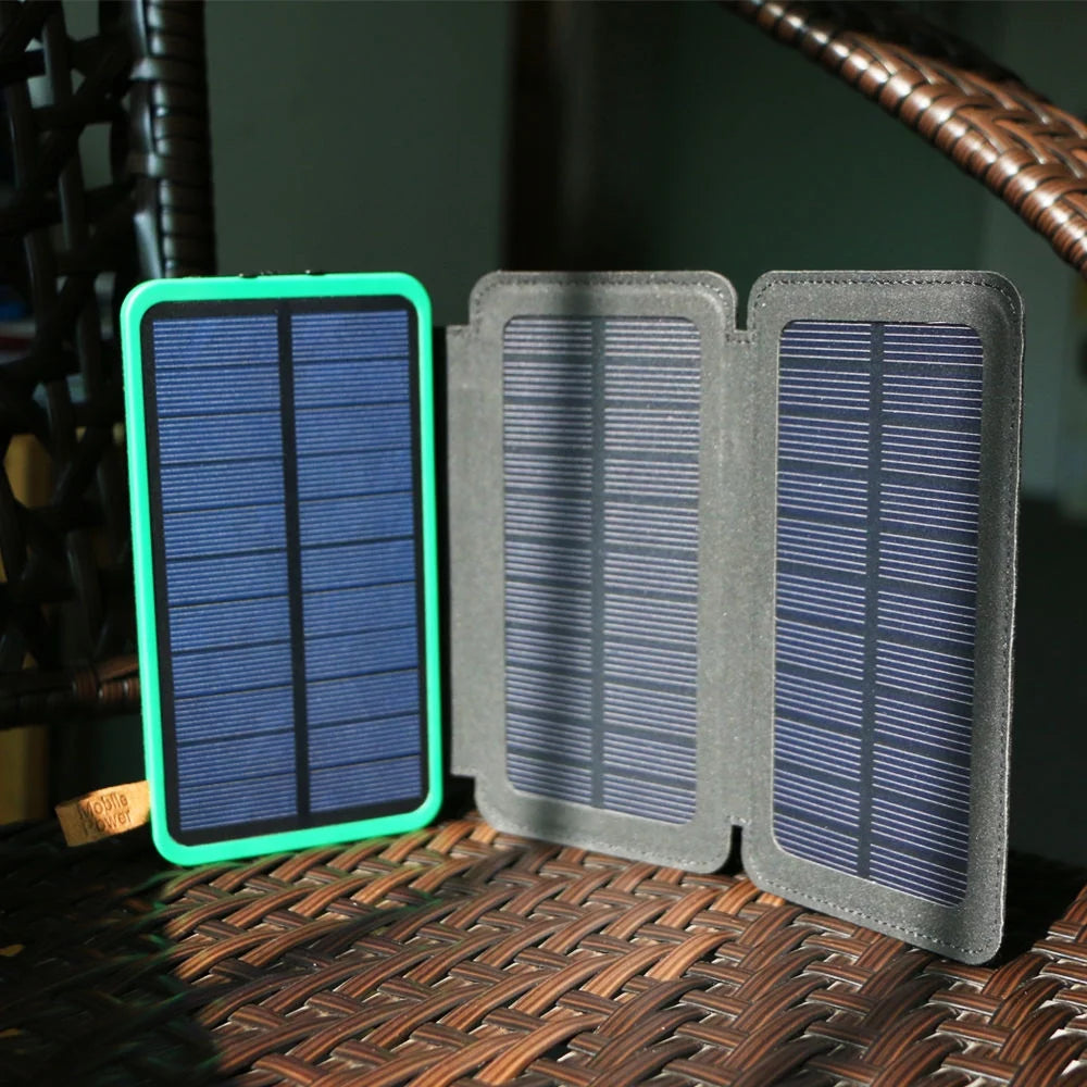 500000mAh Solar Panel External Battery Charger Power Bank For Cell Phone Tablets