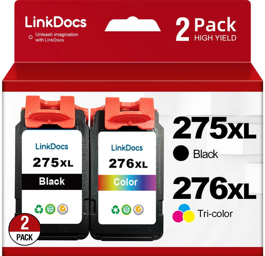 275XL 276XL Ink Cartridge for Ink 275 and 276 PG-275 CL-276 Black and Tri-Color Ink Cartridge for PIXMA TS3520 TS3522 TS3500 TR4720 TR4700 Printer ink ( Black 1Tri-Color)