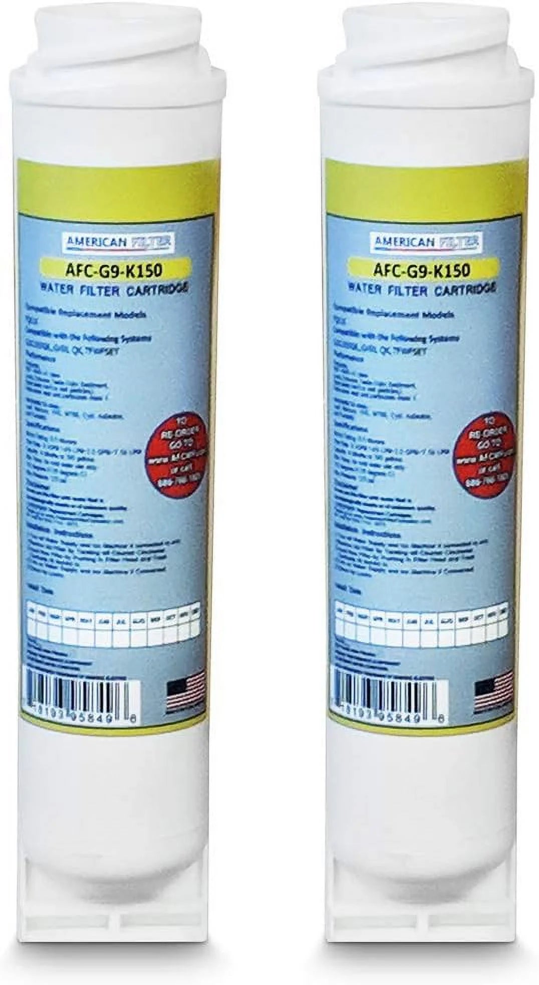 2 Pack AFC Brand, Liquid Filter, Compatible With (R) FQK1K Filter Made In The USA!!