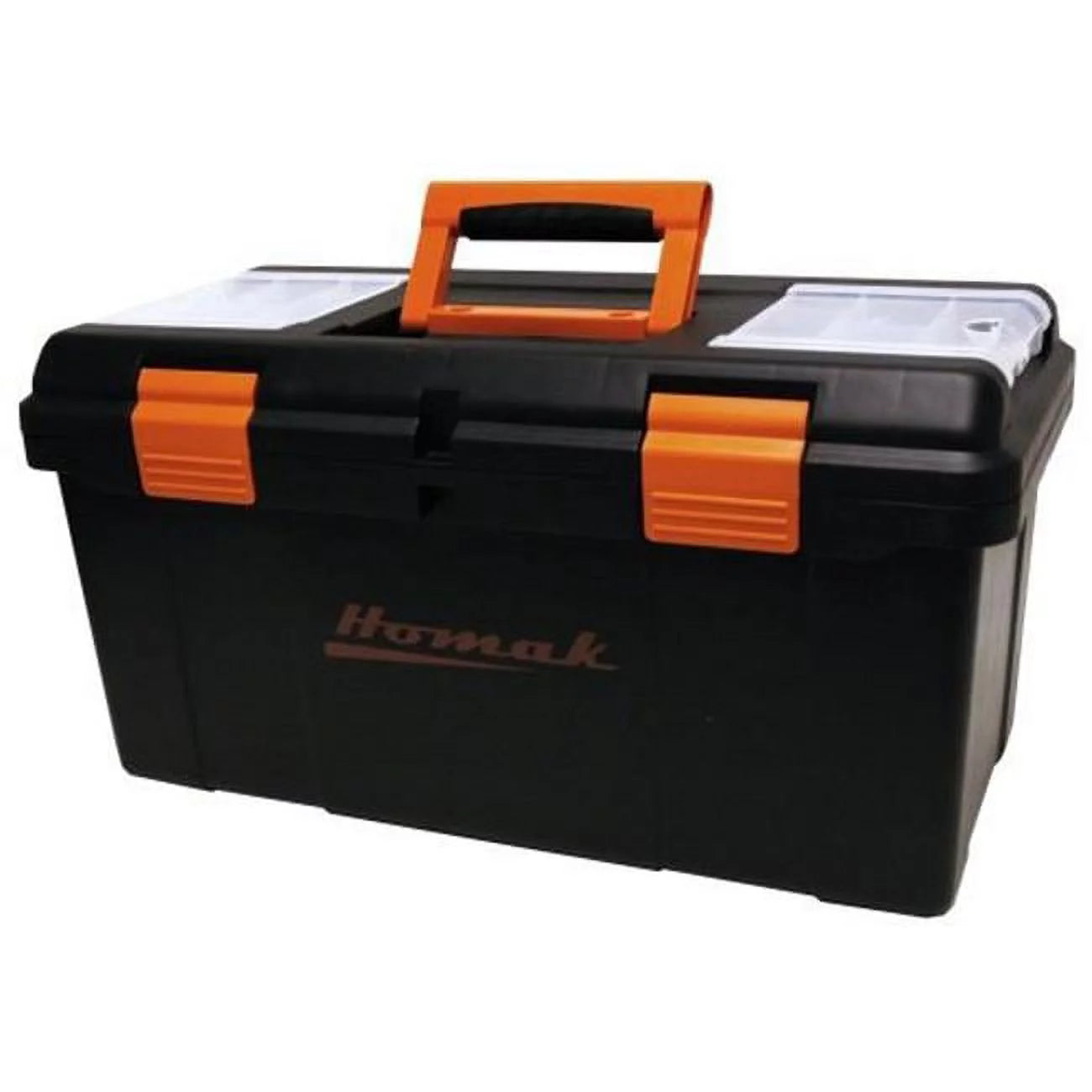 23 Inch Plastic Tool box with Tray and Dividers