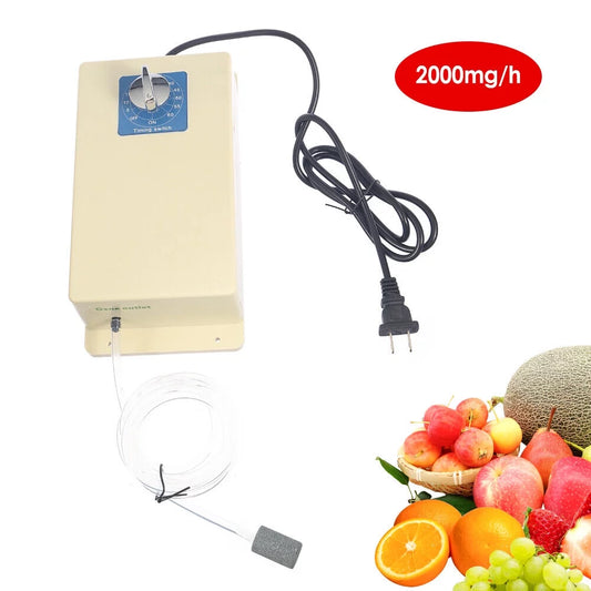 2000mg/h Ozone Generator Machine Air Fluid Sterilizer Purifier + Time Swithch