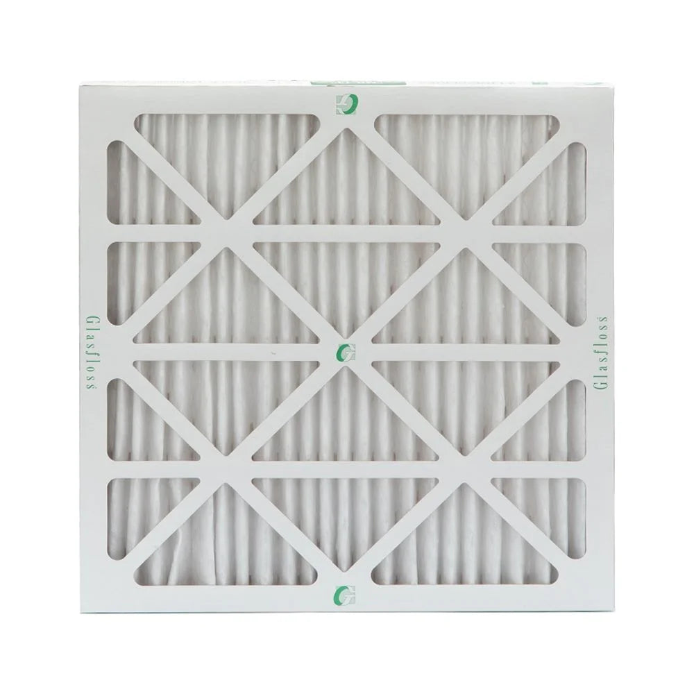 24x24x2 MERV 10 Pleated AC Furnace Air Filters by Glasfloss Industries. ( 8 Pack ) Exact Size: 23-3/8 x 23-3/8 x 1-3/4