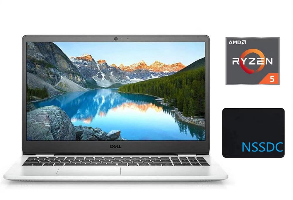 2021 Inspiron 15 3505 15.6" FHD Mobile pc Ryzen 5-3450U Processor, 16GB RAM, 512GB PCIe SSD, Radeon Vega 8 Graphics, Webcam, HDMI, Bluetooth, Windows 10, White, with NSSDC Mousepad