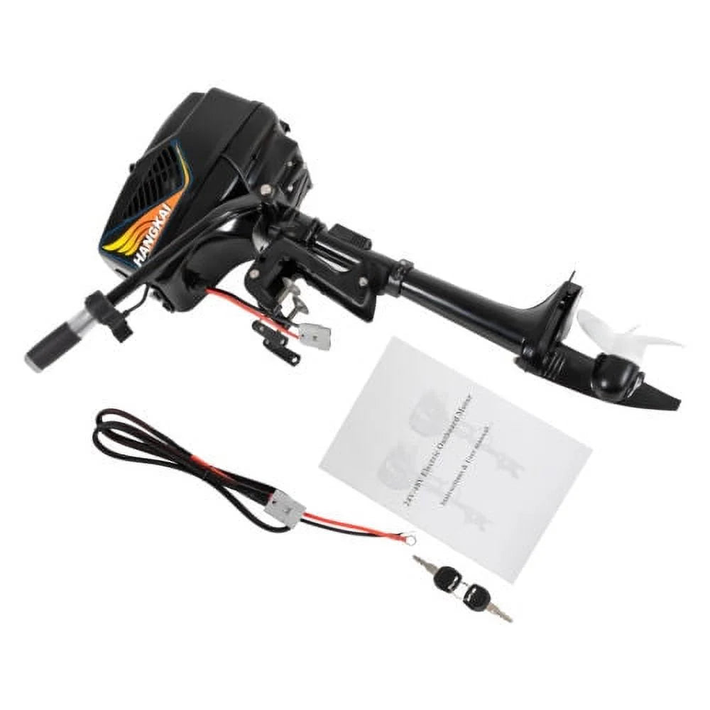 48V Short Shaft Electric Outboard Motor 5.0HP Fishing Boat Trolling Engine