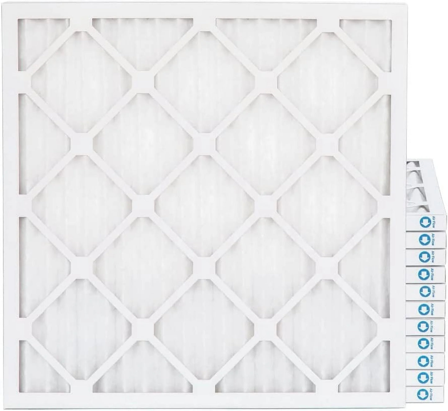 20X22x1 MERV 11, MPR 1000 Pleated Furne 1" Air Filters By Pamlico. Case Of 12. Size: 19-1/2 X 21-3/4 X 3/4