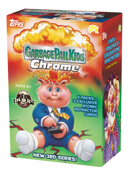 2020 Topps Garbage Pail Kids Chrome Blaster Box- 5 Packs + 1 Bonus Pack