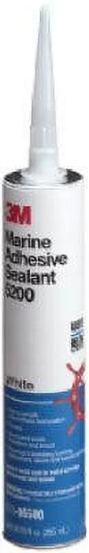 3M Marine Adhesive Sealant 5200 White, PN06500, 1/10 Gallon Cartridge, Case of 12