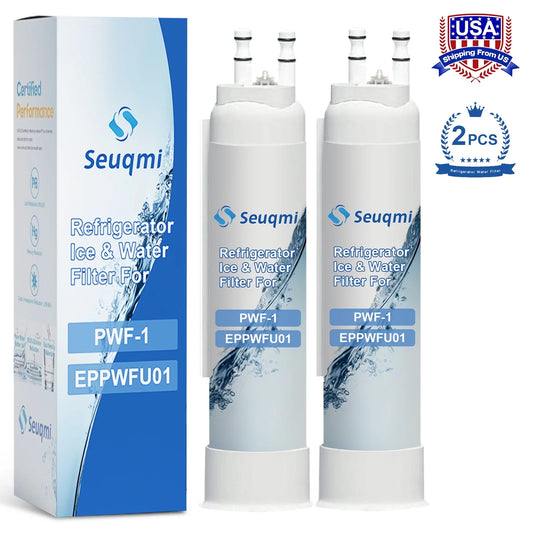 2Pack Seuqmi brand Fluid and ice filters are compatible with Frigidaire®PurePour PWF-1 FPPWFU01