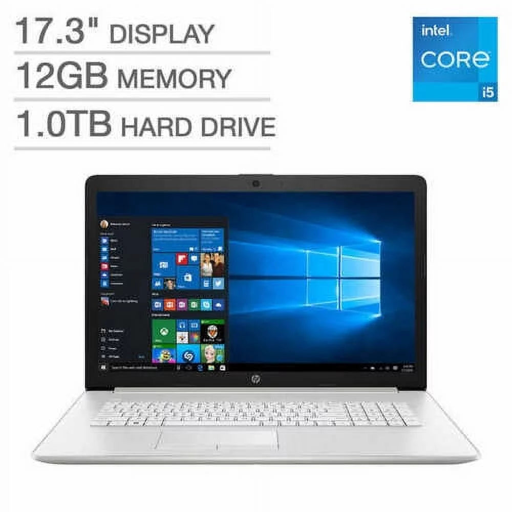 17.3" Non-Touch Display Mobile pc - 11th Gen Core i5-1135g7, 1TB hard drive, 12GB Memory, Iris Xe Graphics, Backlit Keyboard, DVD-RW, Windows 10 Home - 17-by4063cl