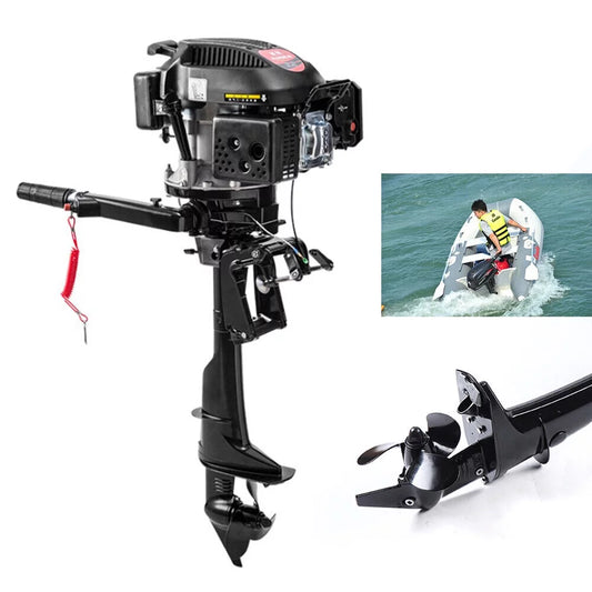 6 4-Stroke Heavy Duty Outboard Motor Fishing Boat Engine Air Cooling System