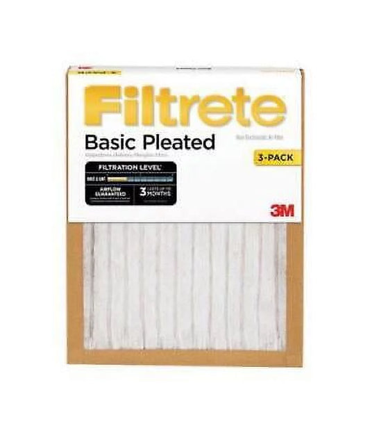 3M Filtrete 14 in. W X 20 in. H X 1 in. D Fiberglass 5 MERV Pleated Air Filter (Pack of 2)