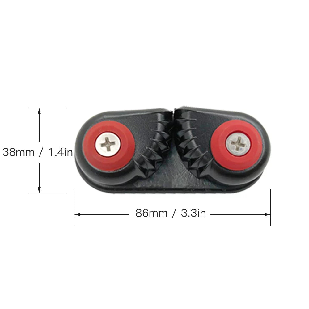 2PCS Kayak Cam Cleat Boat Canoe Sailing Boat Dinghy Aluminum Cam Cleats Fast Entry Kayak Cleats