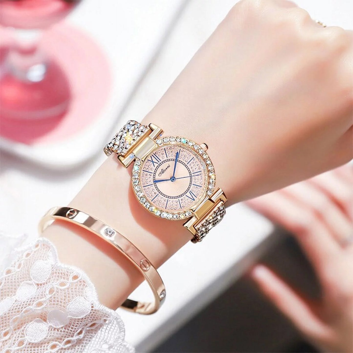 2022 Luxury Brand Watches For Women Fashion Diamond Quartz Ladies Watch Fluid Skmei Dropshipping Gifts Moda Mujer Zegarek - Quartz Wristwatches