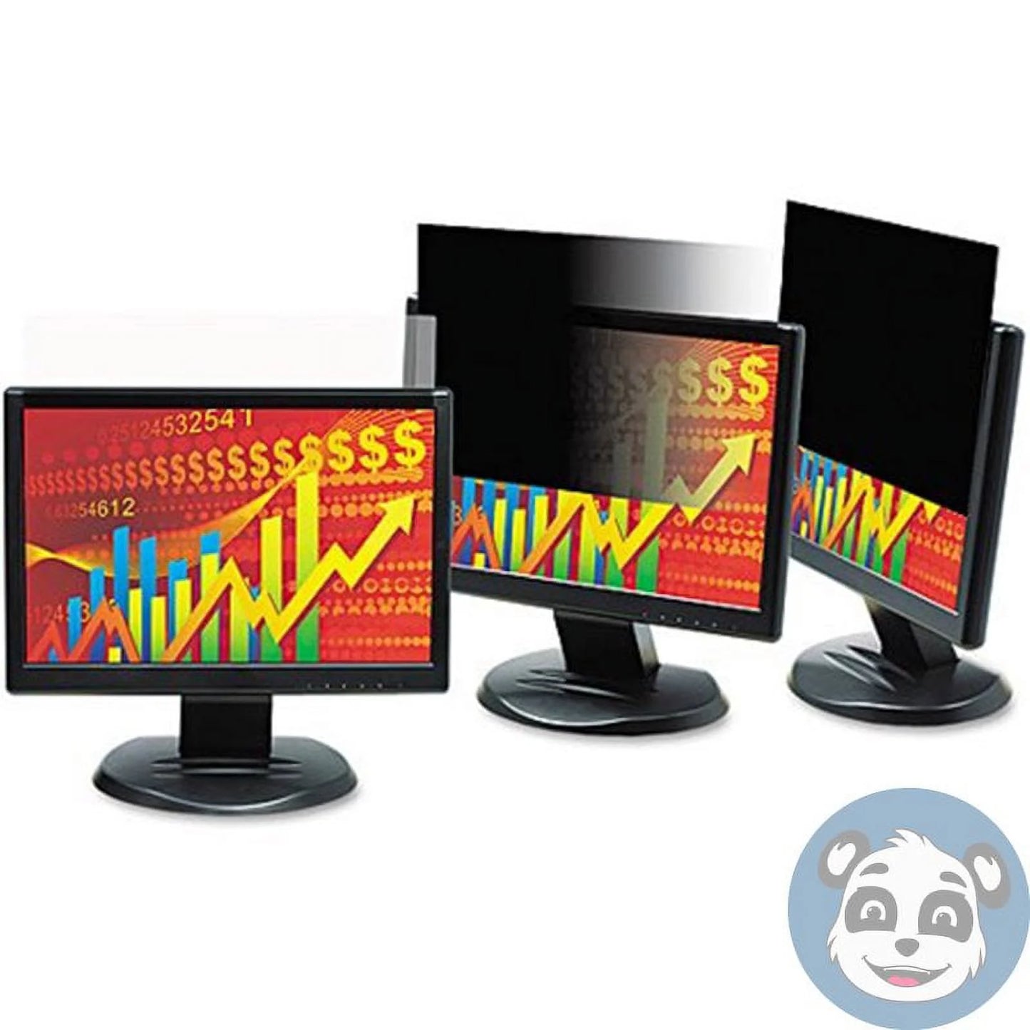 3M PF220W1B - Black Privacy Filter, Matte, Glossy, For 22-in. Monitor Monitor