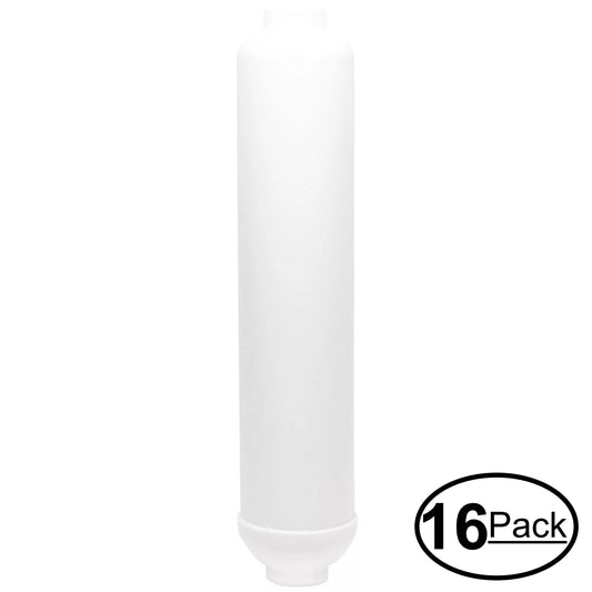 16-Pack Replacement for Liquid 101092 Inline Filter Cartridge - Universal 10-inch Cartridge for Fluid 5 stage portable alkaline REVERSE OSMOSIS SYSTEM - Denali Pure Brand