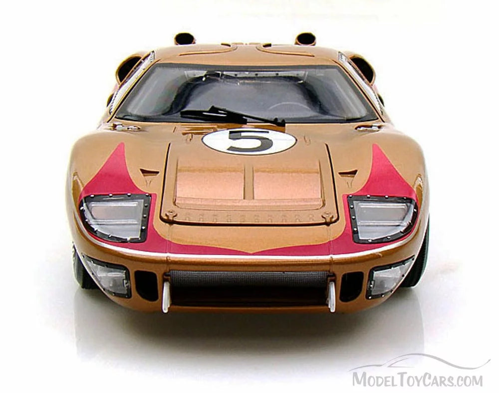 1966 Ford GT-40 MK II #5, Gold - Shelby SC403 - 1/18 Scale Diecast Model Toy Car