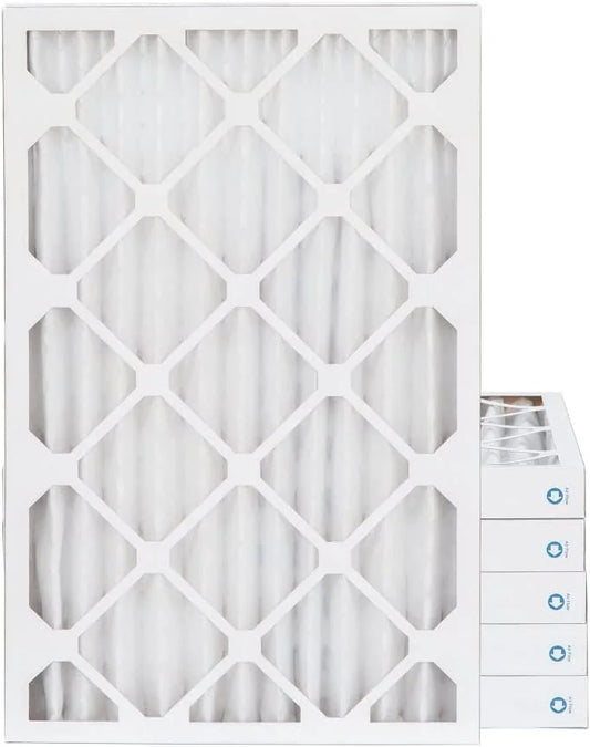 16X25x2 MERV 11, MPR 1000 Pleated Furne 2" Air Filters By Pamlico. 6 Pk. Ext Size: 15-1/2 X 24-1/2 X 1-3/4