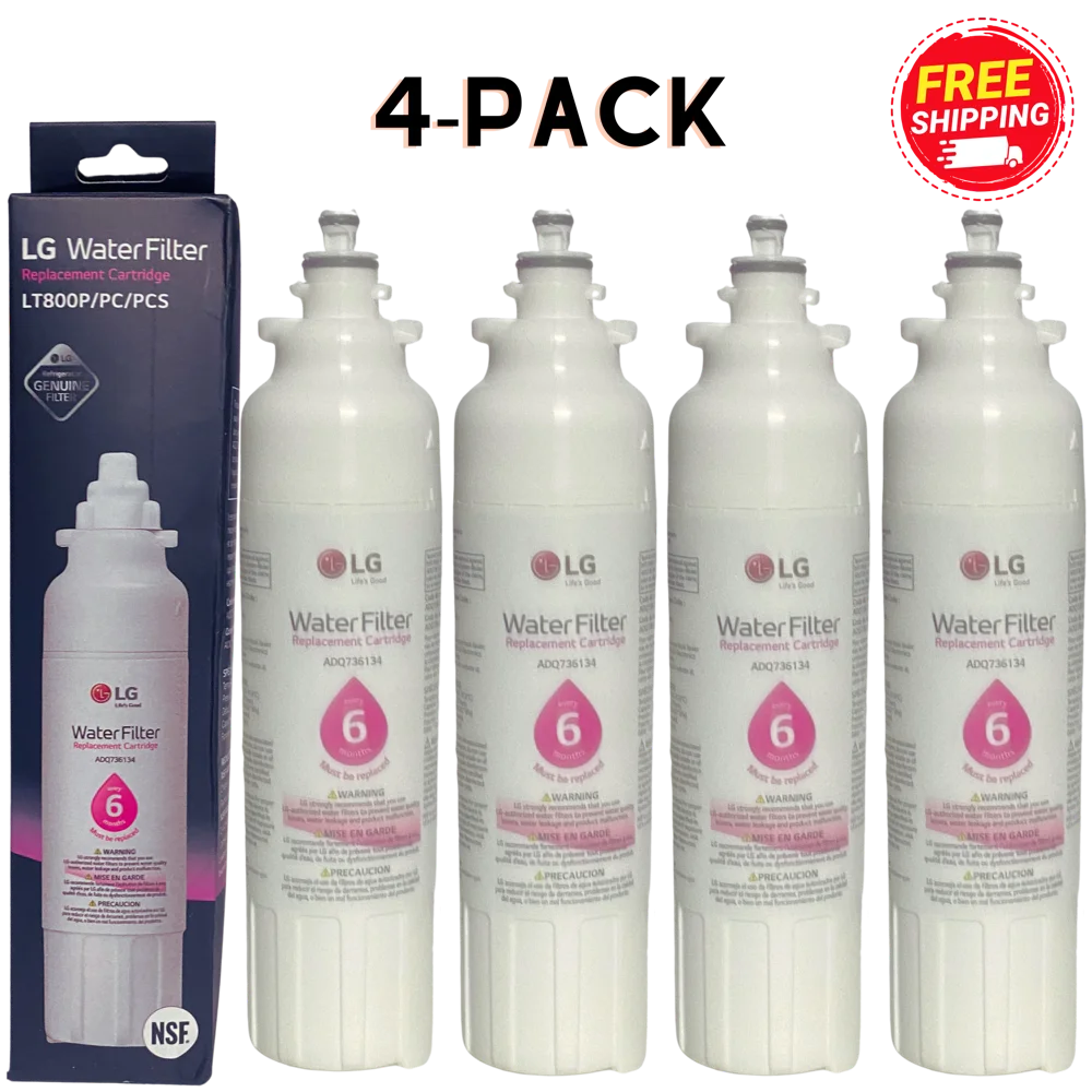 4-Pack LT800P Replacement Refrigerator Fluid Filter Fits 469490 46-9490 ADQ73613401 Factory New, Sealed