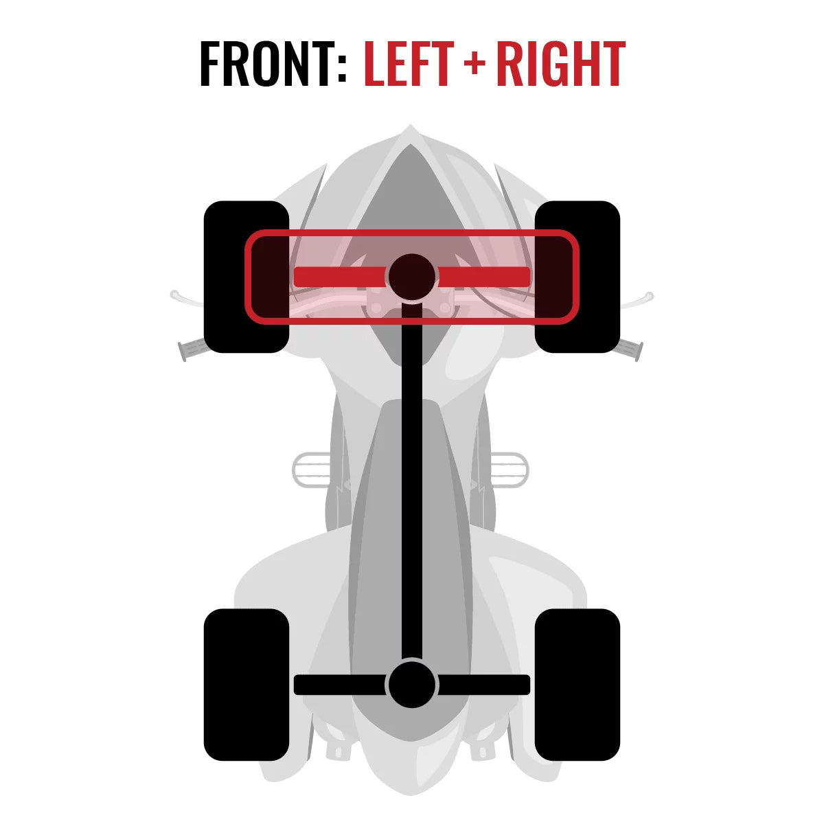 2 pc Sixity XT Front Left Right Axle compatible with Can-Am Commander 1000 2015 - STD DPS XT XT-P 4X4