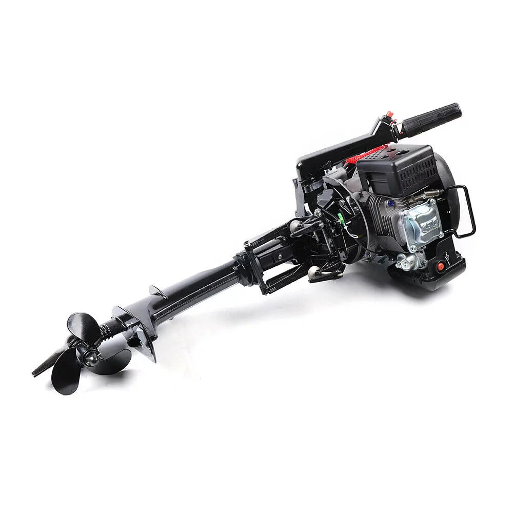 6 4-Stroke Heavy Duty Outboard Motor Fishing Boat Engine Air Cooling System