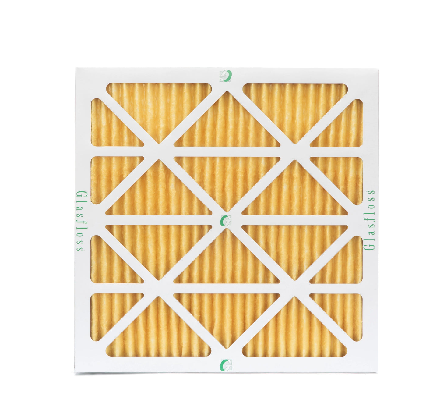 6 Pack of 25x25x1 MERV 11 Pleated Air Filters by Glasfloss. Actual Size: 24-1/2 x 24-1/2 x 7/8