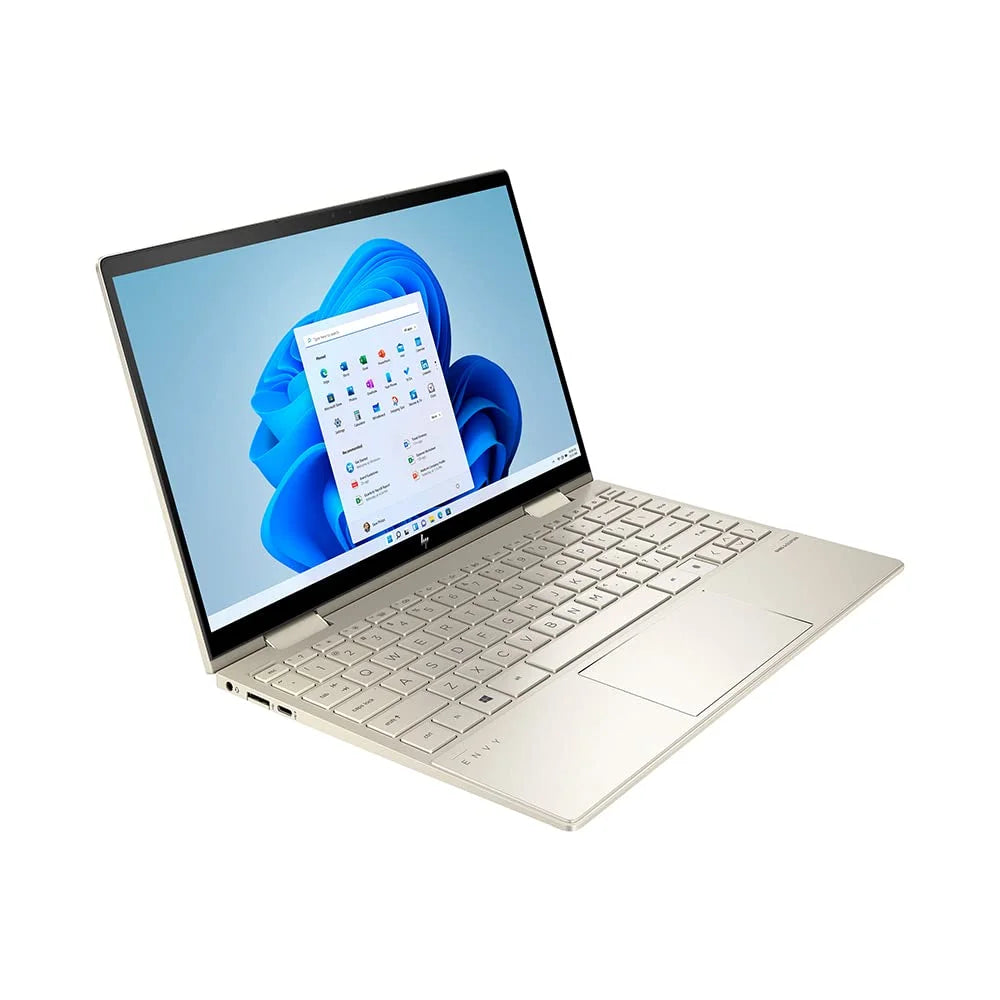 2021 Envy X360 2-in-1 13.3" FHD Monitor Portable computer Core i5-1135G7 (Beats i7-1065g7), 8GB RAM, 1TB PCIe SSD, Backlit Keyboard, Iris Xe Graphics, Webcam, Windows 11, Gold, 32GB USB Card