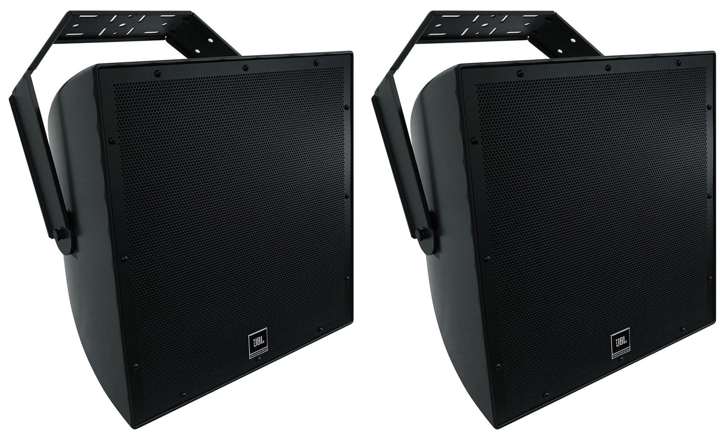 (2) JBL AWC15LF-BK 15" Black Indoor/Outdoor 70v Commercial Subwoofers Subs