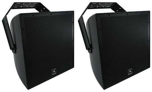 (2) JBL AWC15LF-BK 15" Black Indoor/Outdoor 70v Commercial Subwoofers Subs