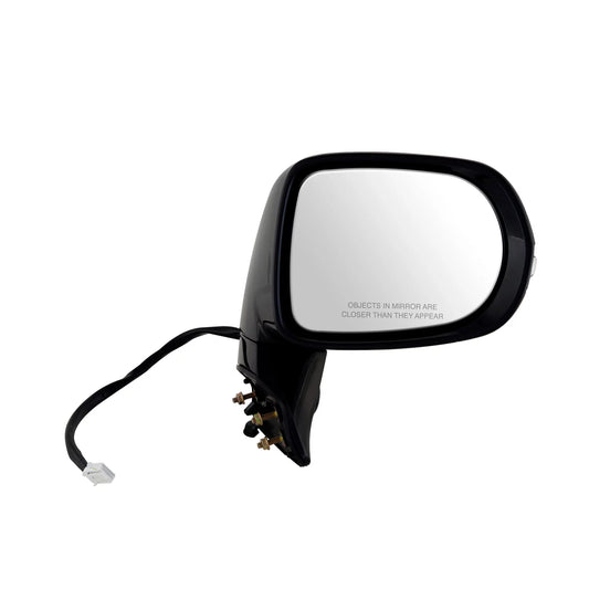 70157T - Fit System Passenger Side Mirror for 10-12, Lexus RX350, RX450h, Canada Built, black, PTM, w/ turn signal, memory, puddle lamp, foldaway, w/o auto dimming, w/o camera, Heated Power