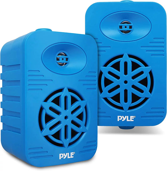 4” 2-Way Indoor/Outdoor Speaker System - 1/2” High Compliance Polymer Tweeter (Blue)