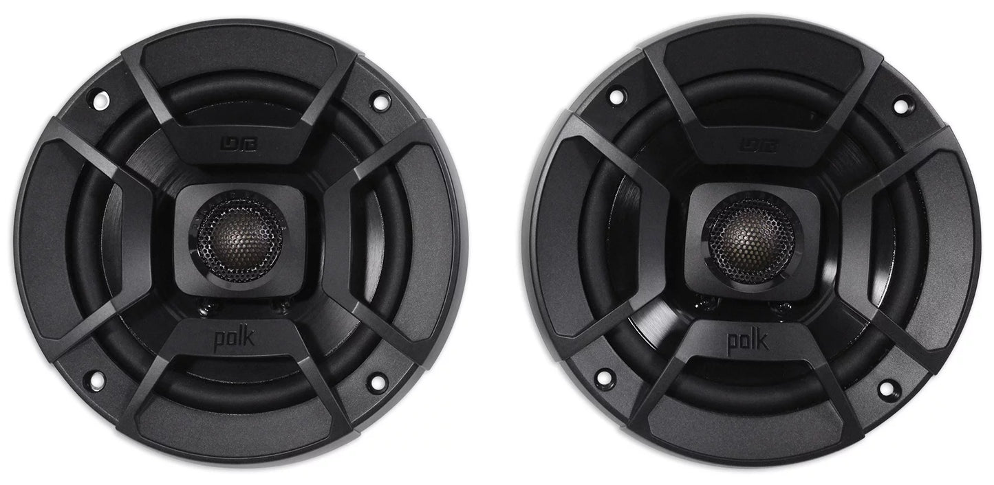 2) Polk Audio 5.25" 600 Watt Rollbar Tower Speakers For John Deere Gator XUV/RSX