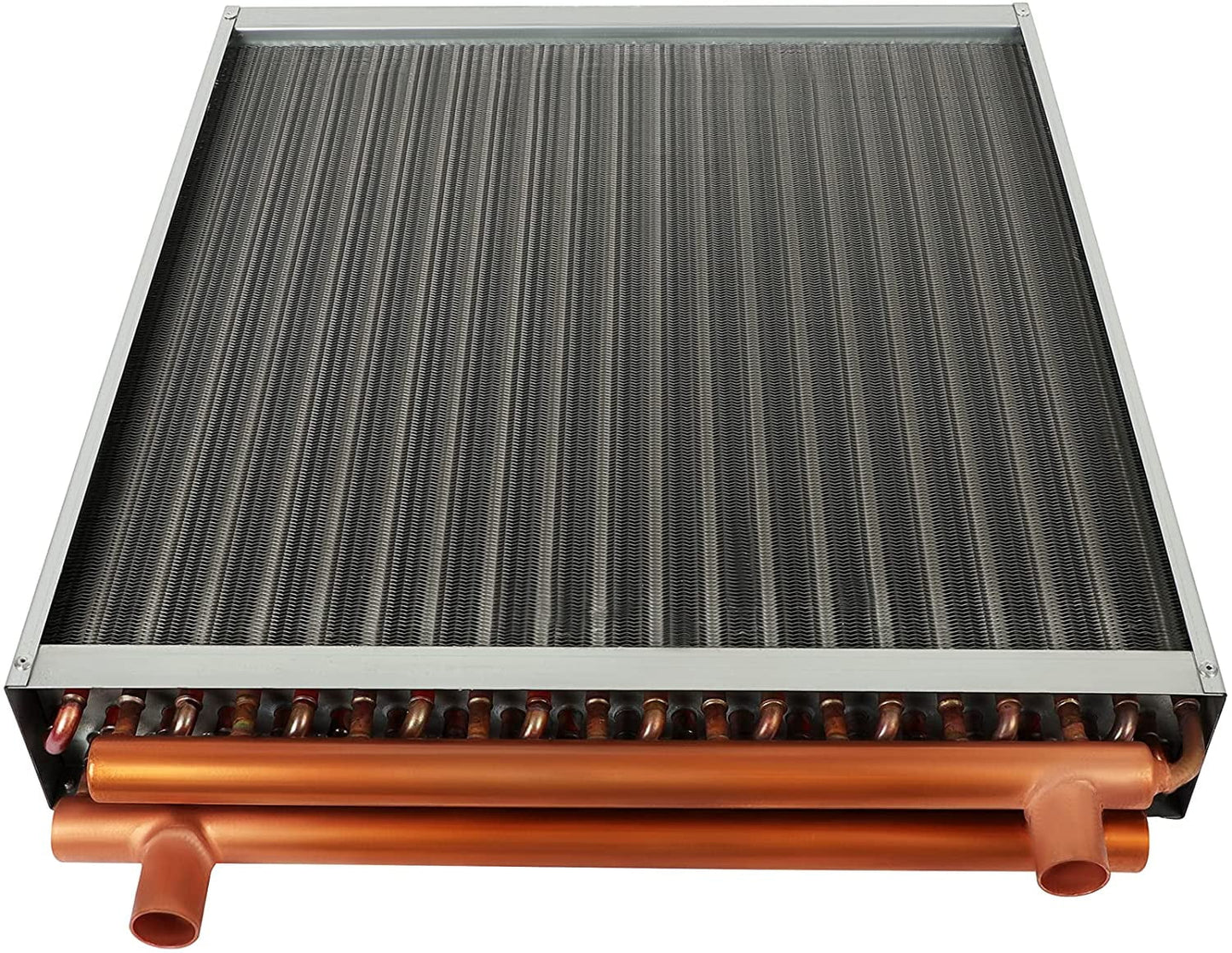 20" x 20" Liquid to Air Heat Exchanger with 1" Metal Ports Perfectly with Outdoor Furnace Ideal for Residential HVAC System