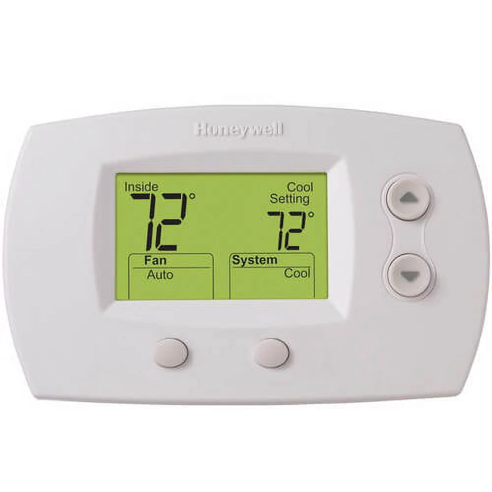 5-Pack Honeywell TH5220D1029 Focuspro 5000 Non-Programmable 2 Heat and 2 Cooling Thermostat, Large Display + LCD Cleaner