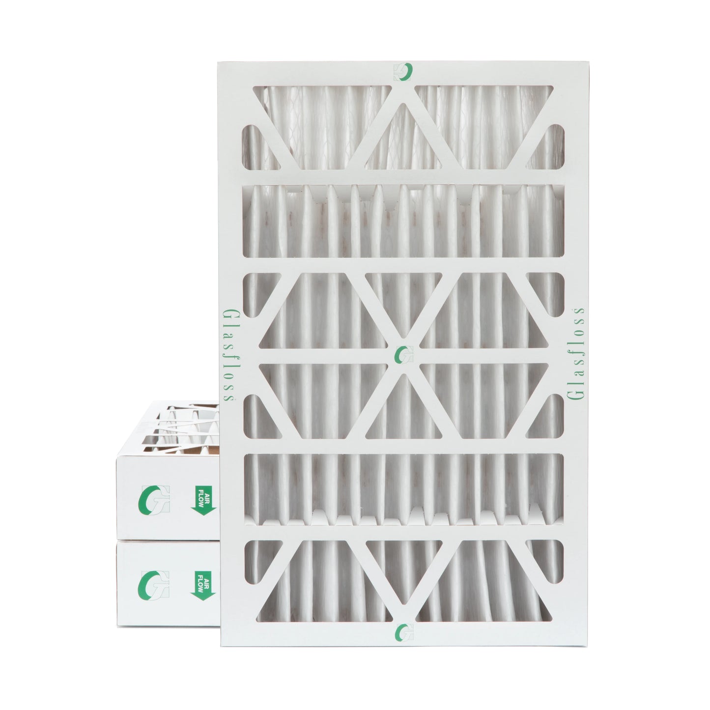 12x24x4 MERV 10 Pleated AC Furnace Air Filters by Glasfloss Industries. ( 3 Pack ) Exact Size: 11-3/8 x 23-3/8 x 3-3/4