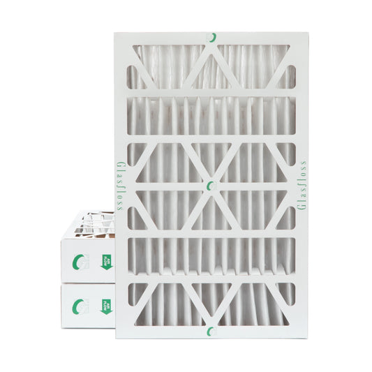 12x24x4 MERV 10 Pleated AC Furnace Air Filters by Glasfloss Industries. ( 3 Pack ) Exact Size: 11-3/8 x 23-3/8 x 3-3/4